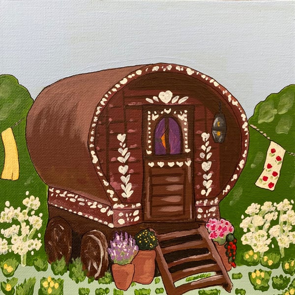 Vardo, "In a field, somewhere" - original painting