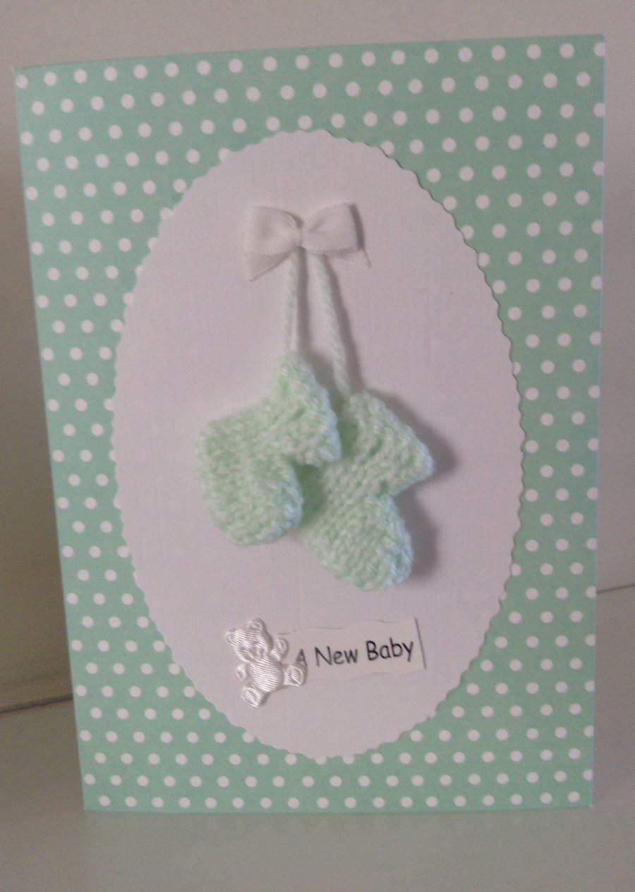 Handmade card for a New Baby 