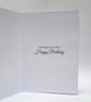 Mother-In-Law Birthday Card - Elegant Blue floral Birthday Wishes Card - Image 8