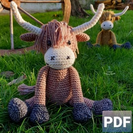Ogden the Ox Crochet Pattern, Ox Amigurumi Pattern, Oxen
