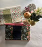 Plush hand pieced and quilted Muji notebook with free personalisation