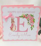 Personalised Flopsy Birthday Card,Any age relation,Peter Rabbit Birthday Card - Image 1