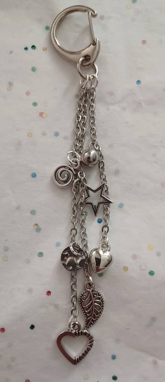 Handmade Heart Bag Charm