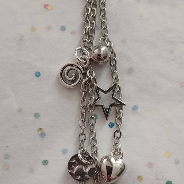 Handmade Heart Bag Charm