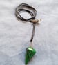 Hand Crafted Green Conical Malachite Necklace