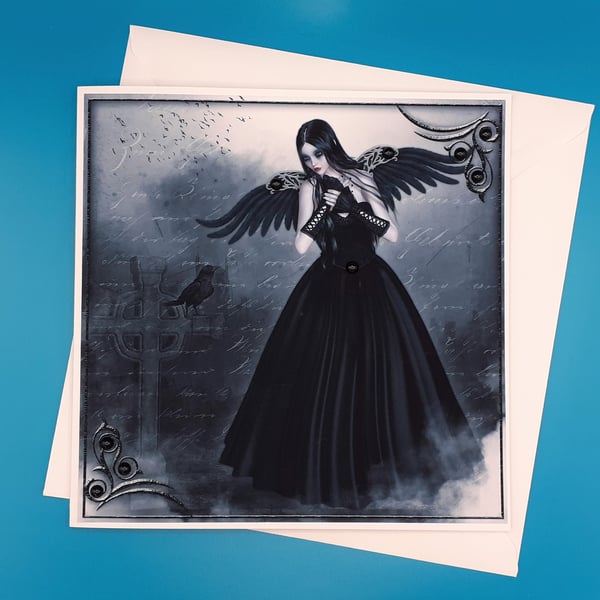 Gothic Birthday Card, Large Card