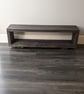 Handmade Rustic Wooden TV Console Book Shelf Unit: Farmhouse Living Room Enterta - Image 8