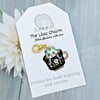 Teacup Cat Stitch Marker - Black