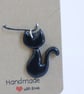 Rustic black cat pendant  - Image 3