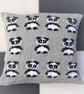Knitting Pattern for Panda Cushion using Aran Worsted yarn.  Digital Pattern - Image 3