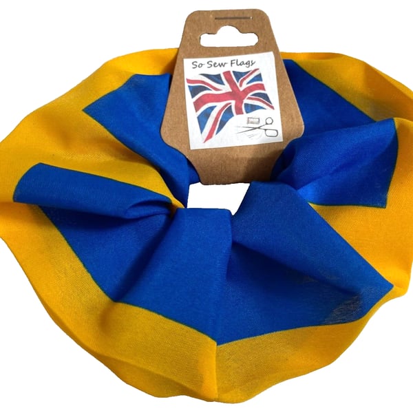 Sweden Swedish Flag Hair Scrunchie Scrunchies Accessory Band Elastic