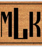Initial Monogram Doormat - Personalised 3 Letter Monogram Welcome Mat - 3 Sizes