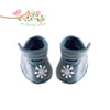 Reserved for Sue - Grey Snowflake Shoes