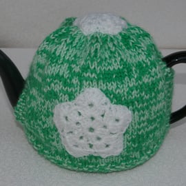 Christmas Teapot Cosy with snowflakes