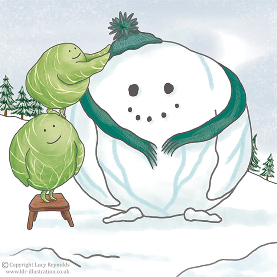 Pack of 12 Snow Sprout Cards