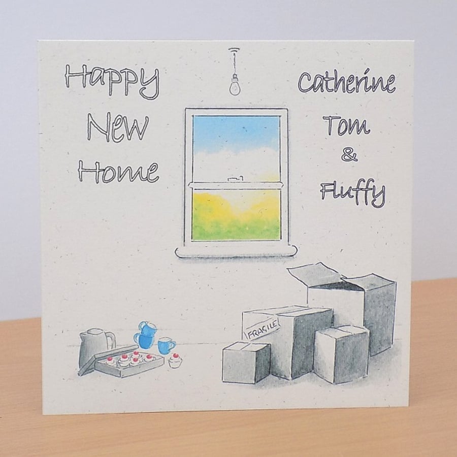 Eco Friendly Personalised New Home Card