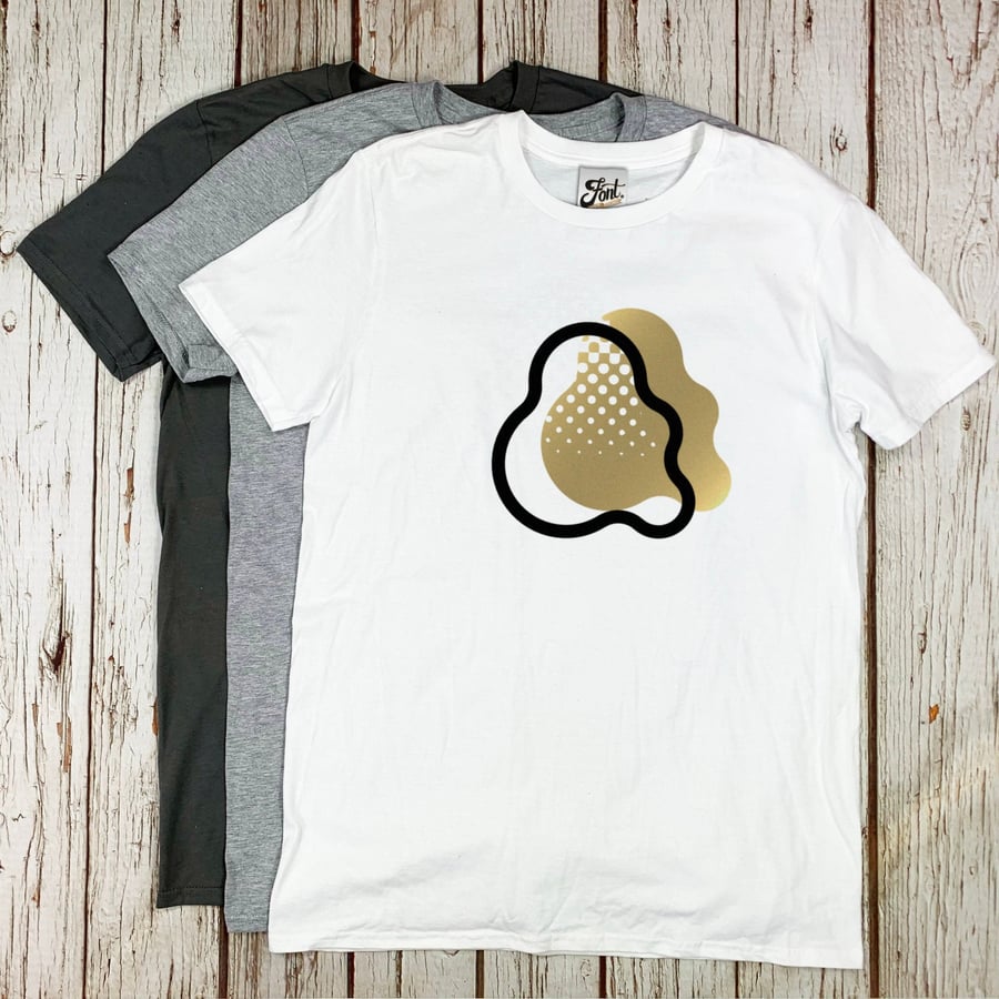 Men's ampersand T-Shirt. Male graphic tee. 'Fat Babs' Font. Short-sleeved letter