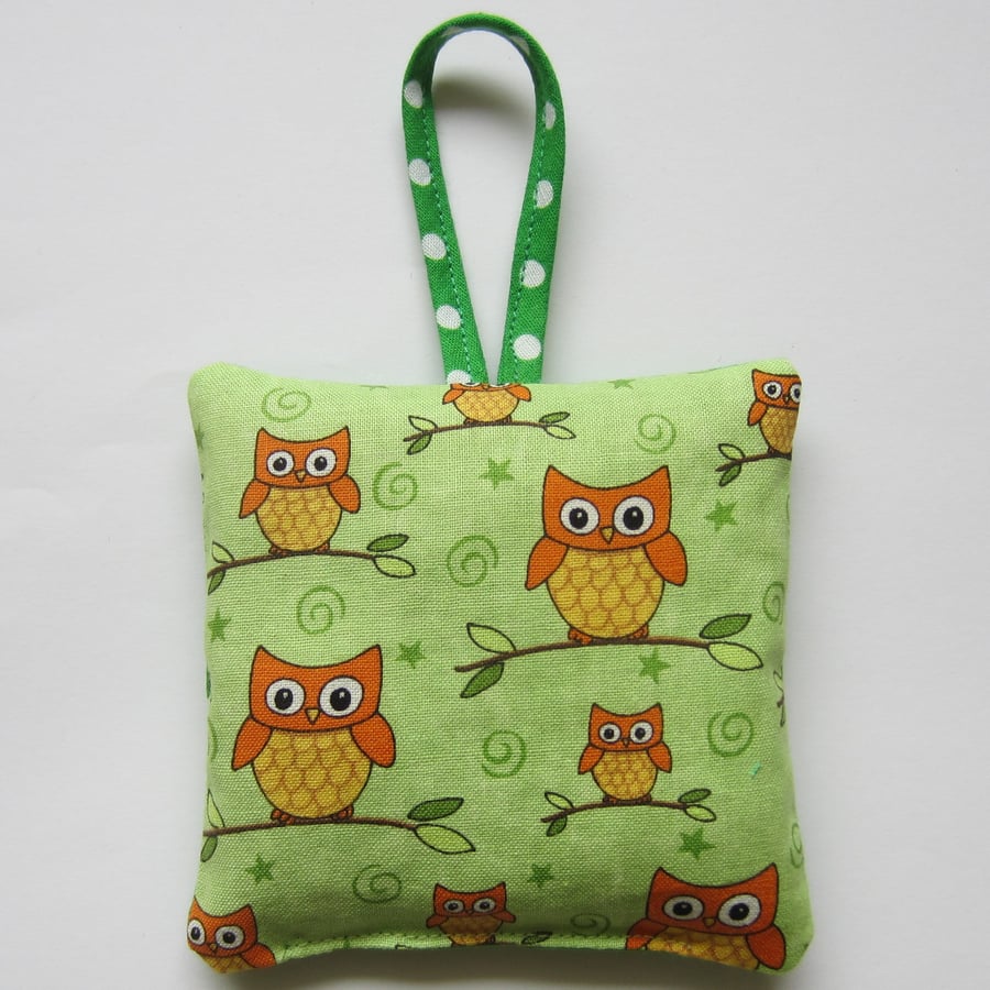 Owl Lavender Bag with Hanging Loop