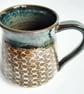 Mug Brown Glazed  - Hand Thrown Stoneware Ceramic Mug 