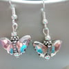 Small Tibetan Style Butterfly Earrings