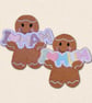 I Love Mum or Mam Gingerbread Decoration - Cute Felt Hanging Keepsake