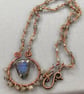 Boho Copper Wire Wrap Labradorite Necklace  - Image 2
