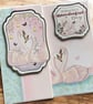 Swan Zigzag Greeting Card, Wishing You a Wonderful Day. Anniversary, Wedding. - Image 4