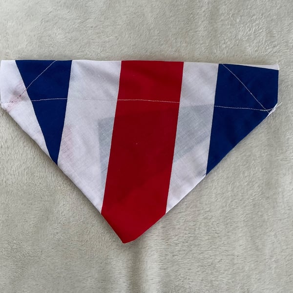 Union Jack Coloured Large Dog Bandana. 