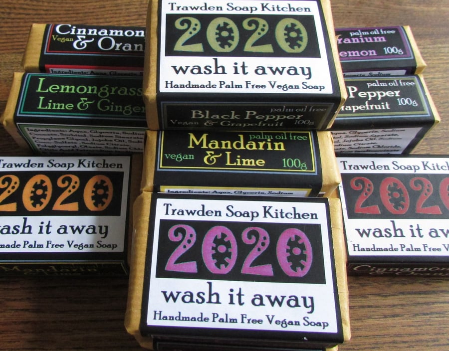 2020 Wash It Away, new Year themed soap bar