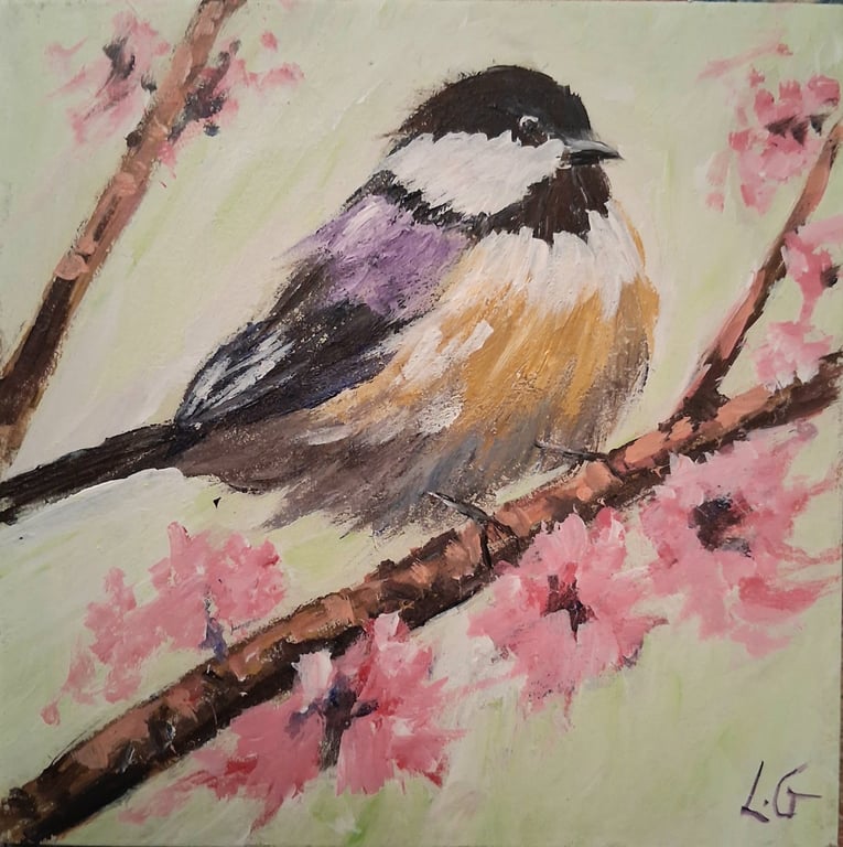 Bird Art- Chickadee