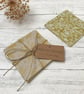 Hand Printed Linen Coaster Set - Image 3