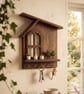 Handmade Wooden House Key Holder - Housewarming Gift