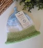 Designer Baby Boy's Knotted Fairisle Rolled Beanie Hat 0-3 months size  - Image 2