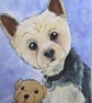 Pet Portrait Small Custom Animal Picture Painting Cat Dog Rabbit Hamster etc - Image 3