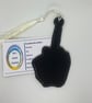 Skeleton Finger embroidered bookmark - Image 2