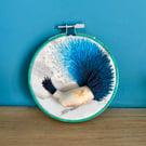 Mudlarked clay pipe embroidery