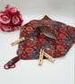 Raspberry pink dandelion burst, clip on peg bag.  - Image 8