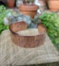 Chunky Fabric pattern open copper bangle  , cuff 