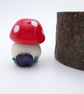 small glass toadstool house - Image 1