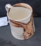Hare mug, hand painted, earthenware - Image 4