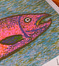 Three Fishes, 3-colour risograph print - Image 2