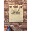 'Chicken Girl' Printed Cotton Tote Bag 