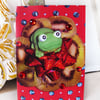 Christmas Card - Froggy Pudding