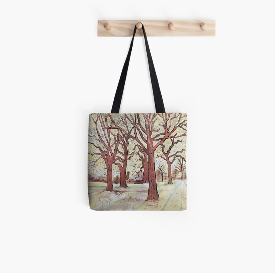 Beautiful Tote Bag Featuring A Design Based On An Original Painting