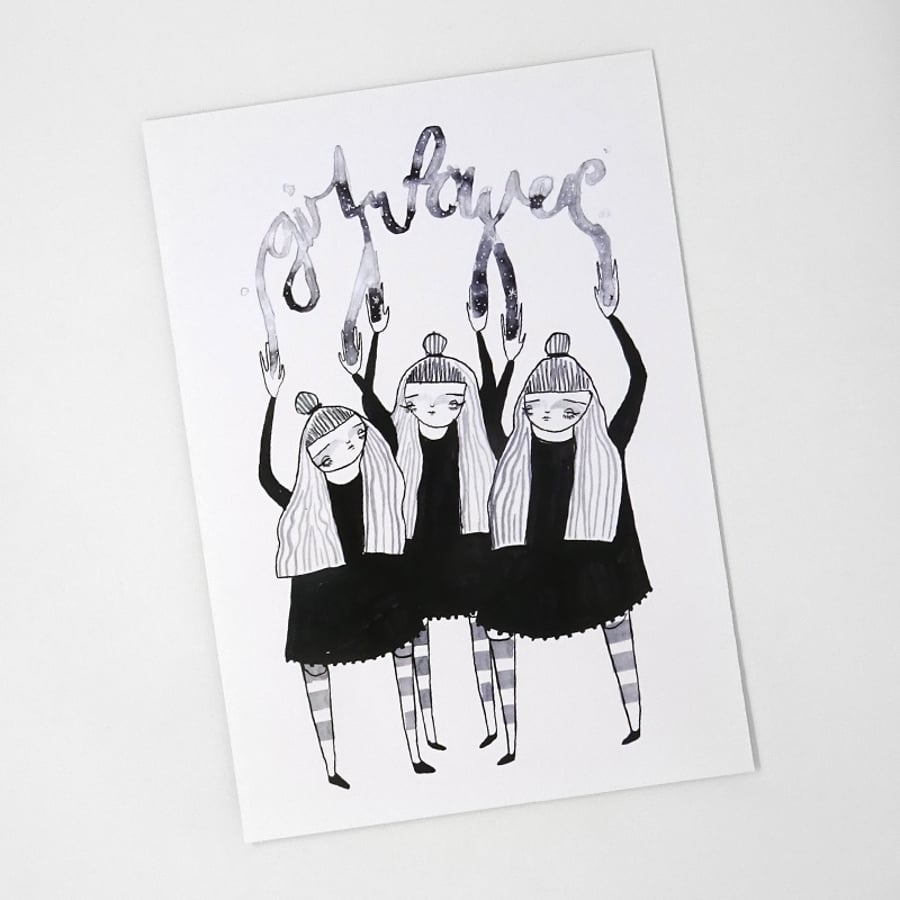 'Girl Power' Small poster print