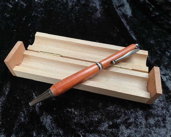 wooden ball pen in presentation case