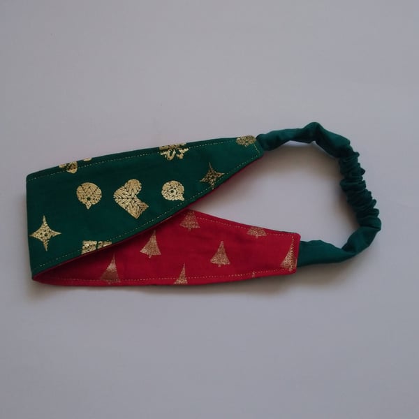 Christmas Decorations and Christmas Tree Reversible Headband