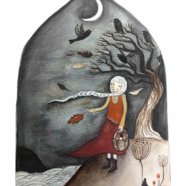 Return to night A5 limited edition print