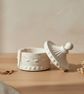 White Decorative Jewellery Box with Lid for Trinkets and Keepsakes