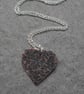 Copper Heart Pendant With Sterling Silver Chain Vintage - Image 3